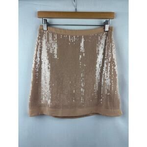 Women’s Kenneth Cole XS Nude Sequin Mini Skirt